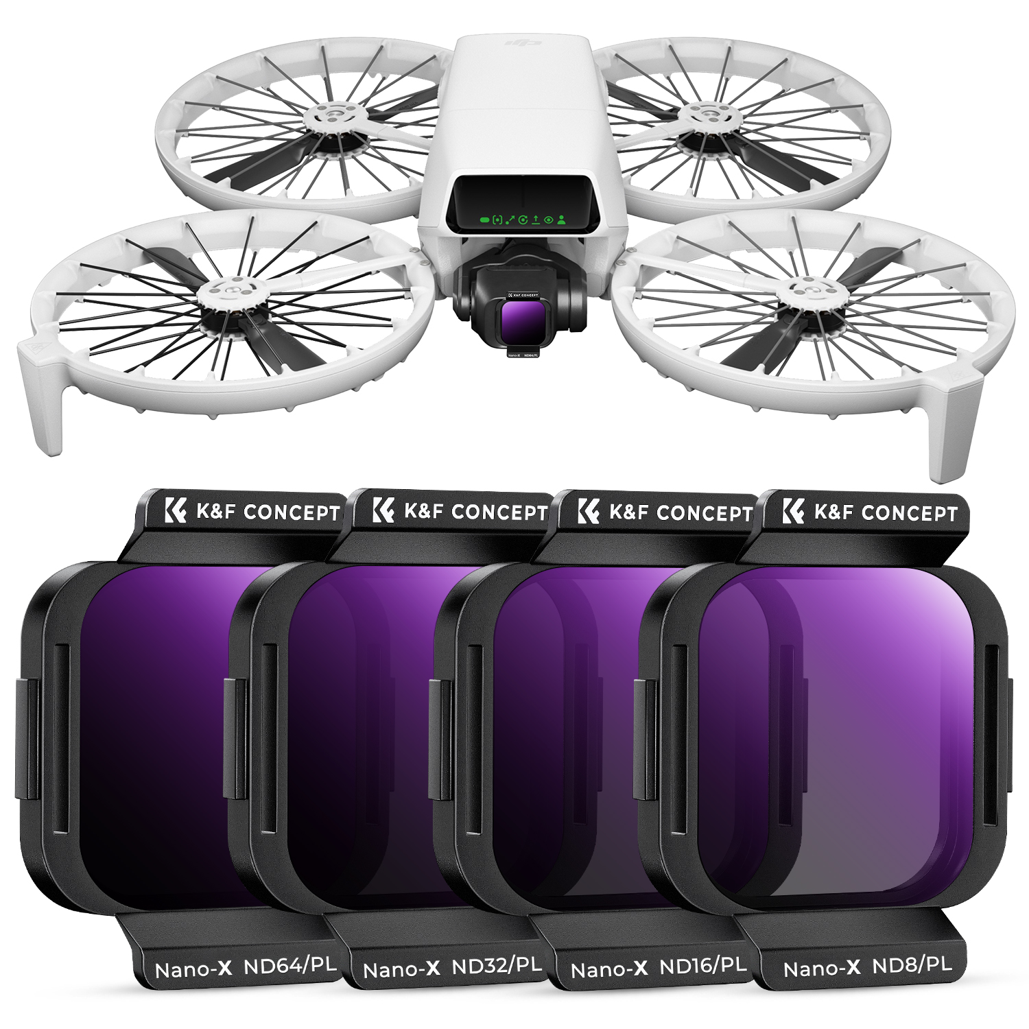 K&F Concept ND/PL Filter Set f - Drone Kit With Camera ulasan dan harga