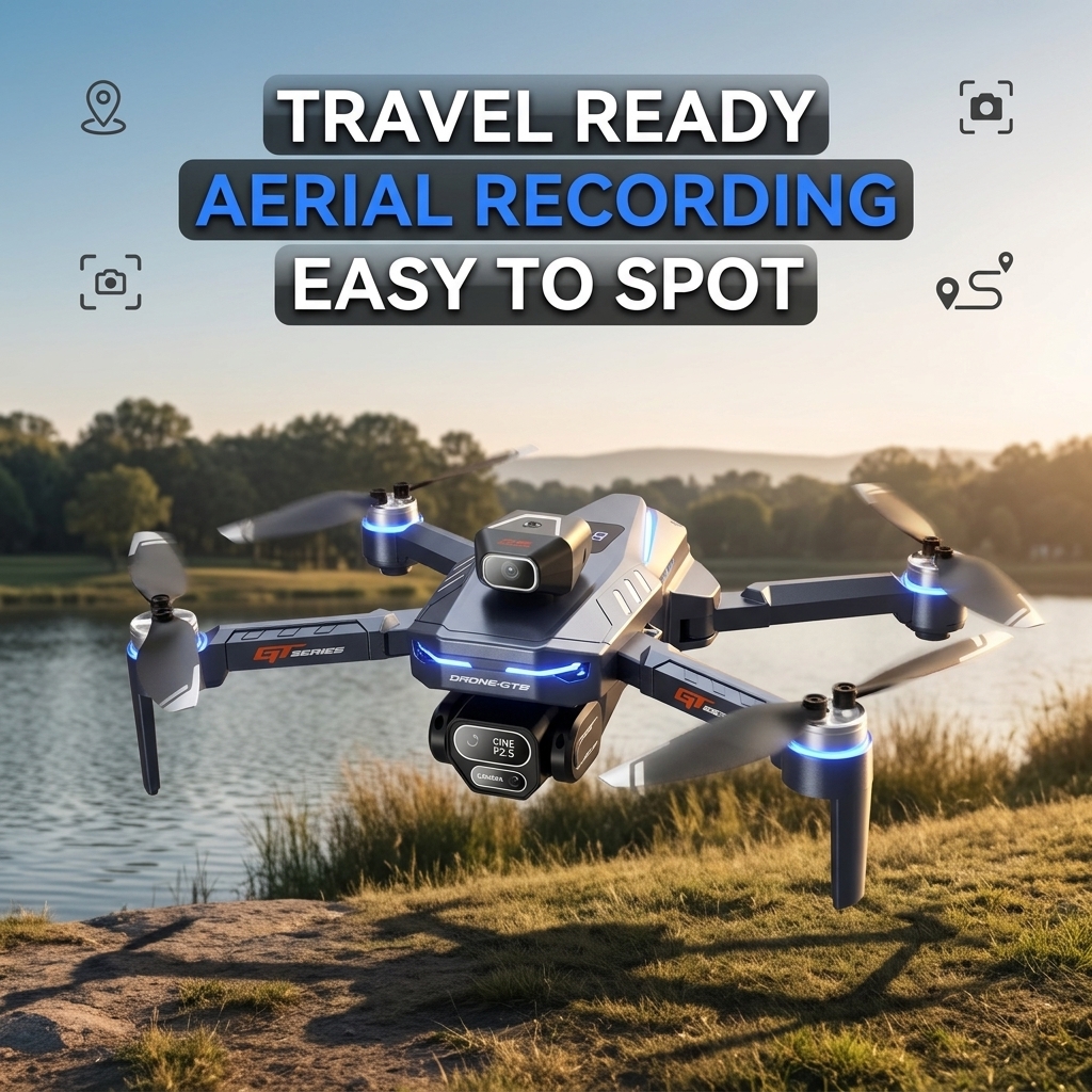 GT8 Mini FPV Drone 8K HD Dual  - Drone Kit Tricopter ulasan dan harga