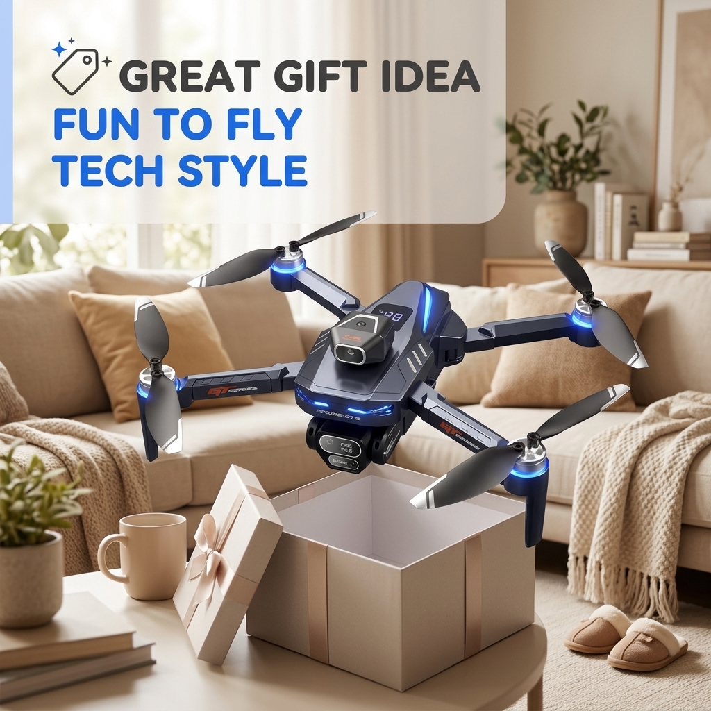 GT8 Mini FPV Drone 8K HD Dual  - Drone Kit Tricopter ulasan dan harga