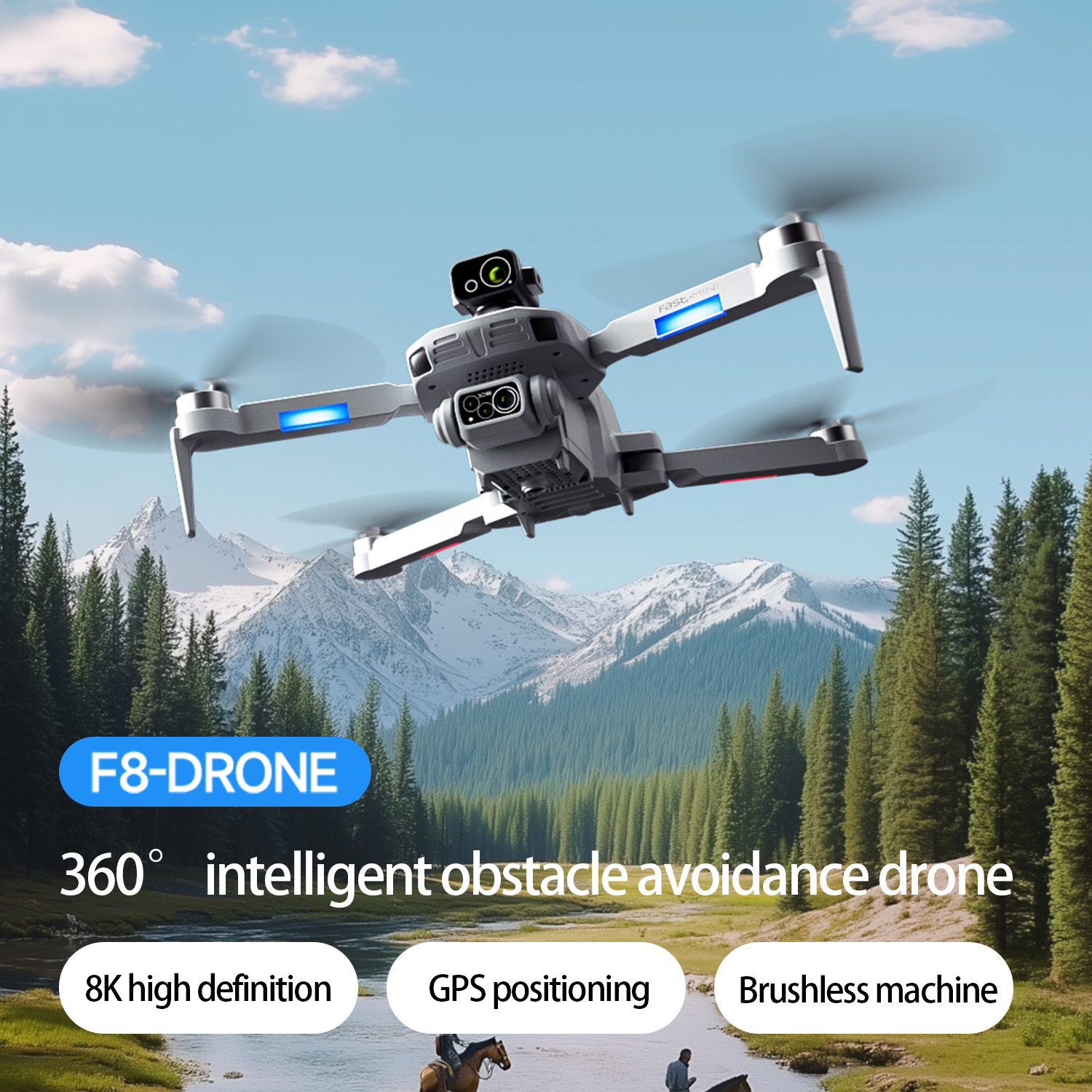 F8 MAX GPS Drone Professional  - Drone Kit Professional ulasan dan harga