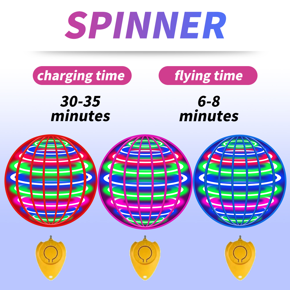 Flying Spinner Ball LED Light  - Drone Kit Tricopter ulasan dan harga