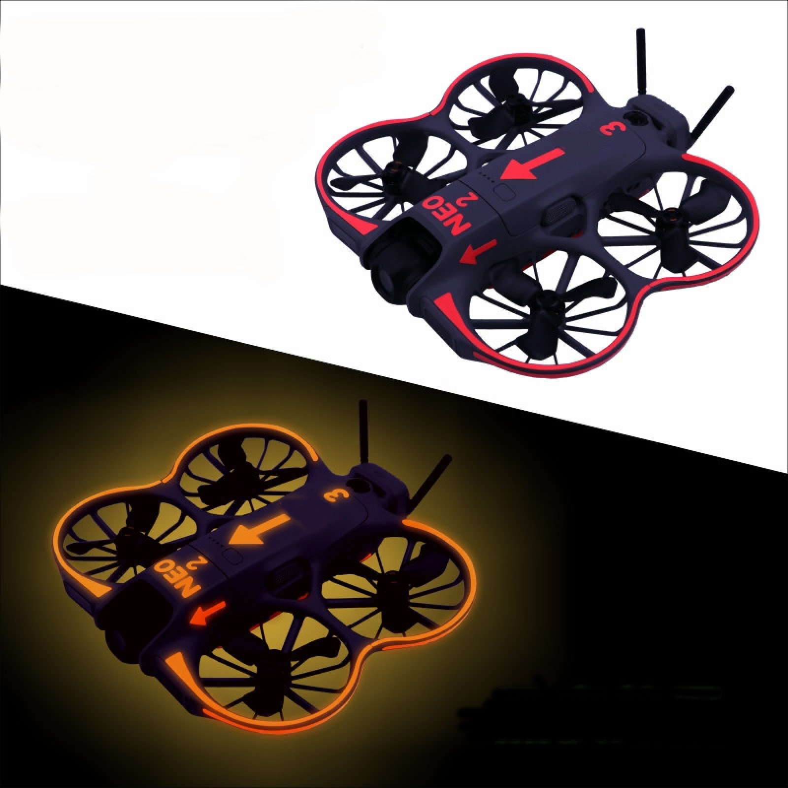 Glowing Decorative Sticker Kit - Drone Kit Waterproof ulasan dan harga