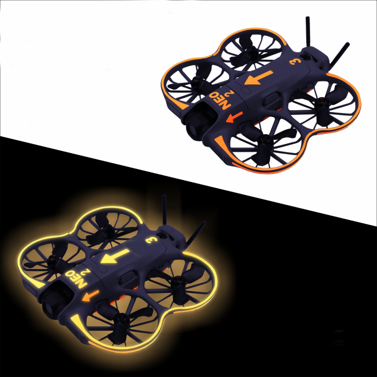 Glowing Decorative Sticker Kit - Drone Kit Waterproof ulasan dan harga